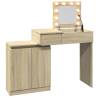 Dressing Table with LED Sonoma Oak - Stylish & Functional