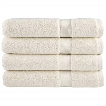 Premium Sauna Towels SOLUND - 4 pcs Cream, 80x200 cm