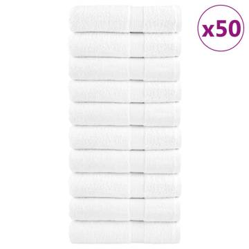 Premium Hand Towels SOLUND - 50pcs White 50x100cm 600gsm