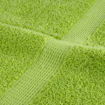 Premium SOLUND Towels - 4 pcs Apple Green, 100x200 cm - Buy Now