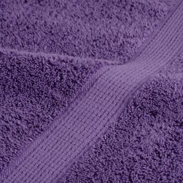 Premium SOLUND Towels 4 pcs Purple - Soft & Absorbent 100x200 cm