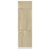 Sonoma Oak Refrigerator Cabinet - Stylish Storage Solution