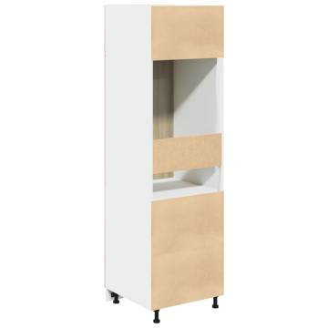 Sonoma Oak Refrigerator Cabinet - Stylish Storage Solution