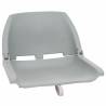 2 Piece Foldable Boat Seat Set Grey - Durable & Comfortable