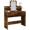 Dressing Table with LED Smoked Oak - Stylish & Functional