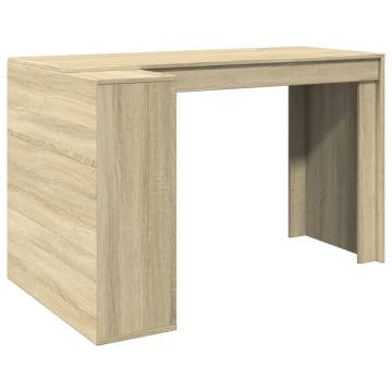 Stylish Office Desk Sonoma Oak - 123.5x73.5 cm | Hipomarket