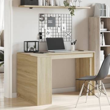 Stylish Office Desk Sonoma Oak - 123.5x73.5 cm | Hipomarket