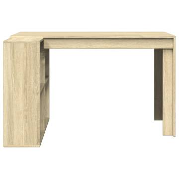 Stylish Office Desk Sonoma Oak - 123.5x73.5 cm | Hipomarket