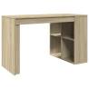 Stylish Office Desk Sonoma Oak - 123.5x73.5 cm | Hipomarket