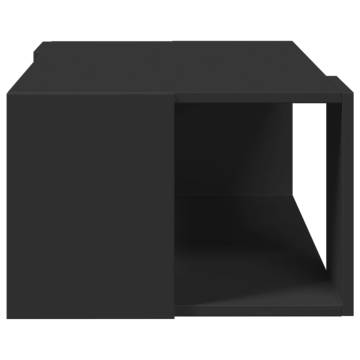 Stylish Black Coffee Table - 89.5x48x30 cm Engineered Wood