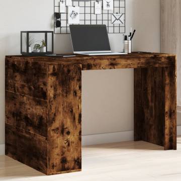 Stylish Smoked Oak Office Desk - 123.5x73.5 cm | HipoMarket