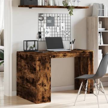 Stylish Smoked Oak Office Desk - 123.5x73.5 cm | HipoMarket