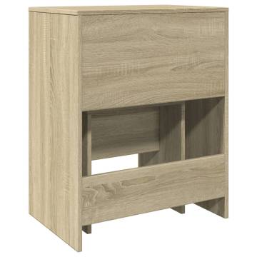 Dressing Table and Stool Sonoma Oak - Stylish Storage Solution