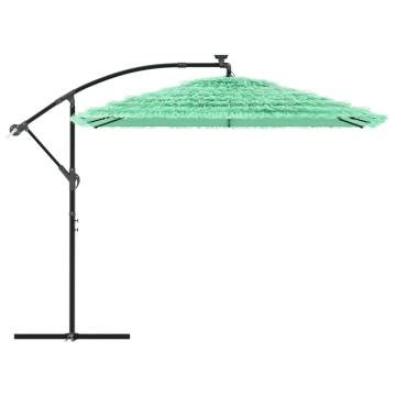 Garden Parasol with Steel Pole - Green 269x269 cm | HipoMarket