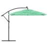 Garden Parasol with Steel Pole - Green 269x269 cm | HipoMarket