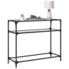 Stylish Console Table with Transparent Glass Top - HipoMarket