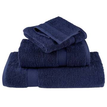 Premium SOLUND Guest Towels - Navy Blue, 2pcs | 600gsm