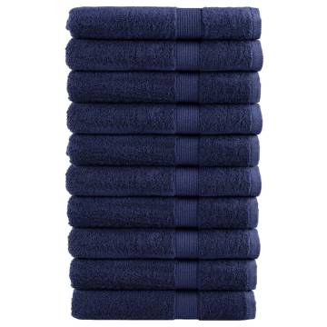 Premium Sauna Towels SOLUND 10pcs Navy Blue | 80x200cm 600gsm