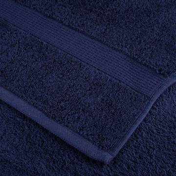 Premium Sauna Towels SOLUND 10pcs Navy Blue | 80x200cm 600gsm