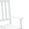 Comfortable White Wooden Rocking Chairs for Children - 2 pcs