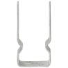 Fence Anchors 12 pcs - Silver Galvanised Steel | HipoMarket