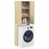 Washing Machine Cabinet Sonoma Oak - 64x25.5x190 cm | HipoMarket