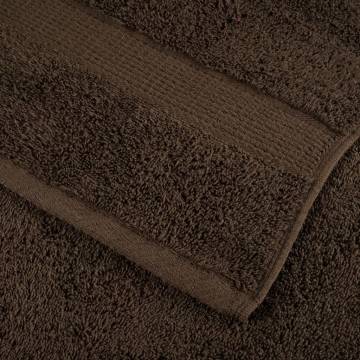 Premium Sauna Towels SOLUND - 2pcs Brown 80x200cm 600gsm