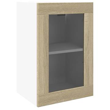 Hanging Glass Cabinet Sonoma Oak - Stylish Kitchen Storage