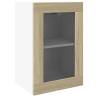 Hanging Glass Cabinet Sonoma Oak - Stylish Kitchen Storage