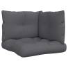 Comfortable Anthracite Pallet Cushions - 3 pcs Set