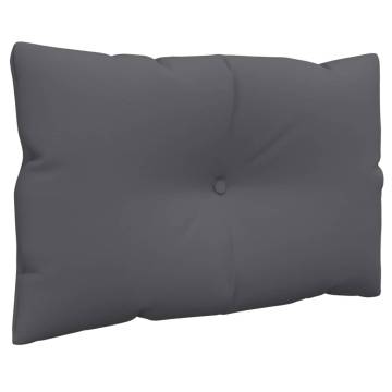 Comfortable Anthracite Pallet Cushions - 3 pcs Set