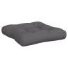 Comfortable Anthracite Pallet Cushions - 3 pcs Set