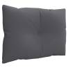 Comfortable Anthracite Pallet Cushions - 3 pcs Set