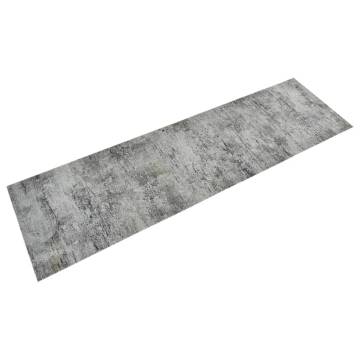 Soft & Stylish Kitchen Rug Washable Beton 45x150 cm Velvet