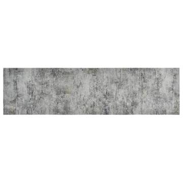 Soft & Stylish Kitchen Rug Washable Beton 45x150 cm Velvet