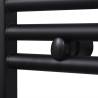 Black Bathroom Towel Rail Radiator 500x1160mm - Hipomarket