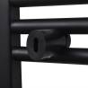 Black Bathroom Towel Rail Radiator 500x1160mm - Hipomarket