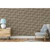 DUTCH WALLCOVERINGS Galactic Brown & White Wallpaper