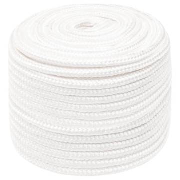 Boat Rope Full White 12mm 100m - Durable Polypropylene