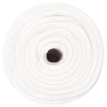 Boat Rope Full White 12mm 100m - Durable Polypropylene