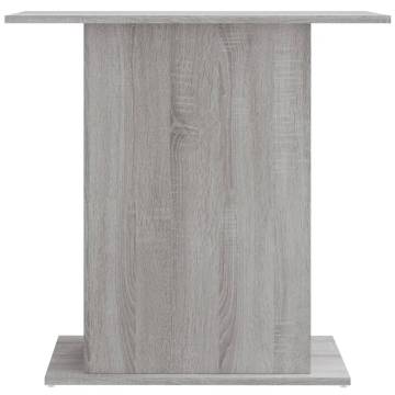 Aquarium Stand Grey Sonoma - Durable Engineered Wood 75x36x72.5cm