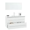 Stylish 3 Piece Bathroom Furniture Set in White