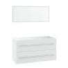 Stylish 3 Piece Bathroom Furniture Set in White