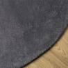 HUARTE Short Pile Washable Rug Ø 120 cm - Soft Anthracite