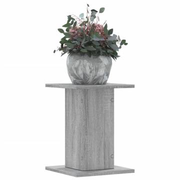 Plant Stands 2 pcs Grey Sonoma - Engineered Wood | Hipomarket