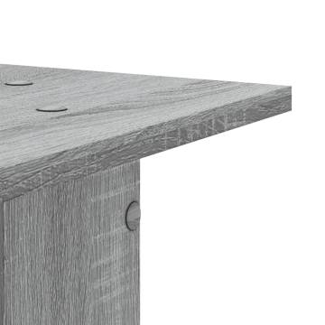 Plant Stands 2 pcs Grey Sonoma - Engineered Wood | Hipomarket