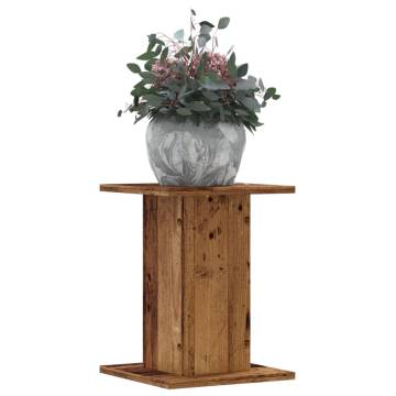 Stylish Plant Stands - Set of 2 Old Wood | Hipo Market