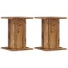 Stylish Plant Stands - Set of 2 Old Wood | Hipo Market