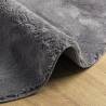 HUARTE Short Pile Washable Rug Ø 120 cm - Soft Anthracite