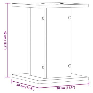 Stylish Plant Stands - Set of 2 Old Wood | Hipo Market